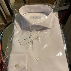 Eton White Signature Twill Shirt BNWT